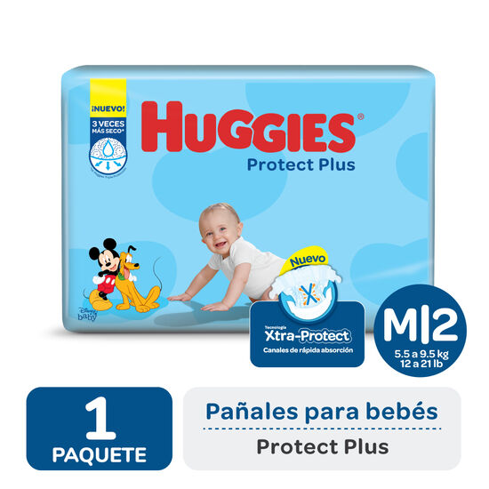 PAÑAL HUGGIES PROTECT PLUS M x68